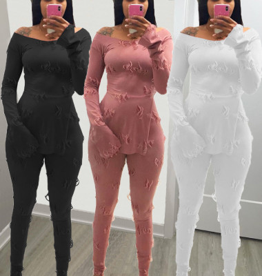 New style knitted jacquard wide-neck long-sleeved suit jacket with hem slit