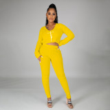 Women's clothing autumn and winter letter printing sexy two-piece leisure navel