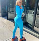 Plus size women's pit strip tight-fitting jumpsuit pants leg sleeves pleated high-elastic jumpsuit