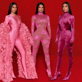 Street self-cultivation solid color one-piece suit, new style long-sleeved one-piece leisure suit in winter