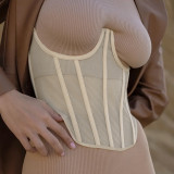 Casual chest support short top, women's inner and outer collocation, chest waist, women's knitted waist wrapped chest