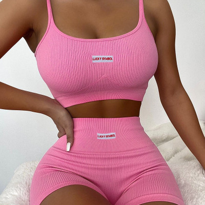 Show chest and hips split suspender shorts suit women's fashion slim suit