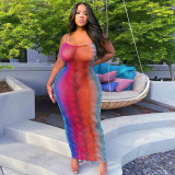Autumn new holiday sexy sling dress slim slimming hip skirt