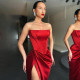 Tube top waist dress dress women women sexy evening long dress