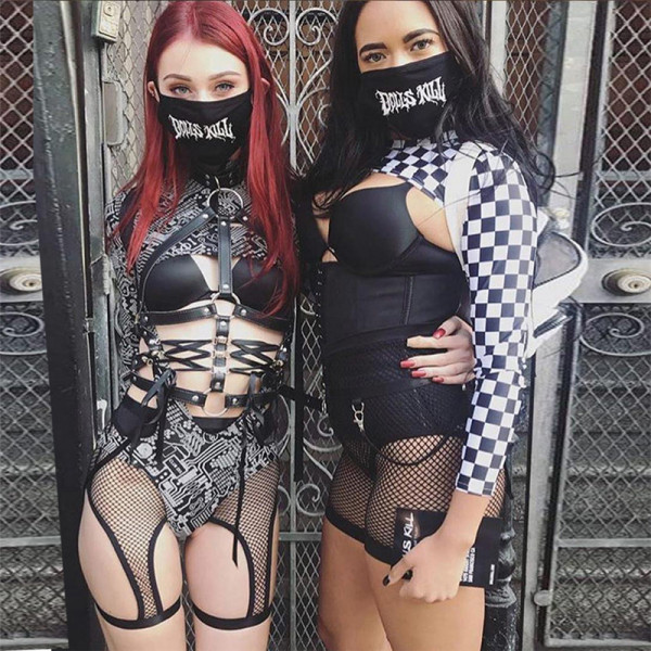Women's new style mesh stitching hollow sexy high waist leggings