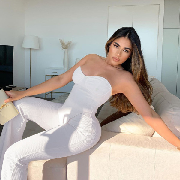 New style solid color halter sleeveless two-piece fashion casual sports suit women