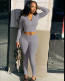 Women's spring new basic sports suit two-piece suit