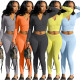 Women's spring new basic sports suit two-piece suit