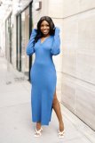 Women's small ken strips open back split character hooded dress