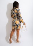 New sexy fashion digital printing women's dress