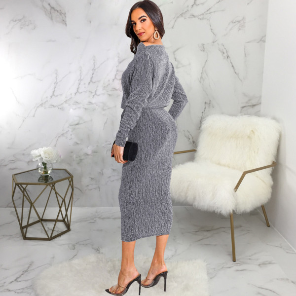 New sexy fashion wipe shoulder women's dress