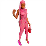 New product striped mesh stitching sleeveless jumpsuit cross-border trousers summer