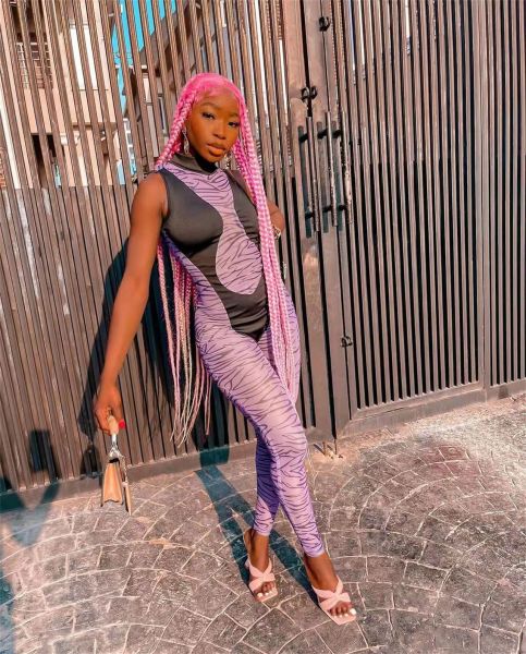 New product striped mesh stitching sleeveless jumpsuit cross-border trousers summer