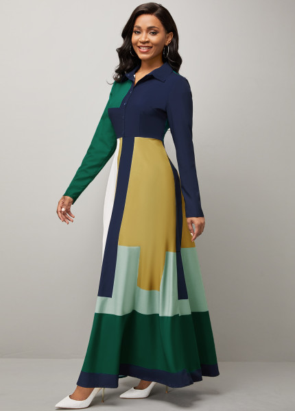 New sexy fashion digital printing women's dress with big swing skirt