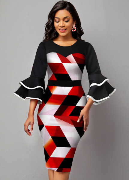 New sexy fashion digital printing women's dress