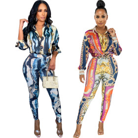 Two sets of sexy fashion digital printed chest straps