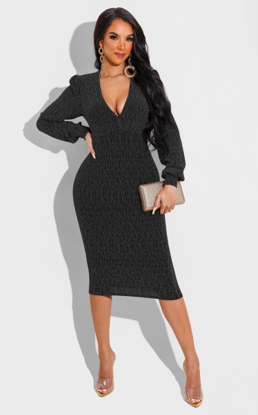 Sexy fashion V-neck women's dress