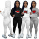 Autumn Printed Sweatshirt Fleece Set