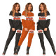 Women's autumn and winter casual letter printing stitching two-piece suit