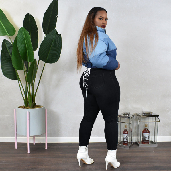 Fashion bandage women's jeans trend
