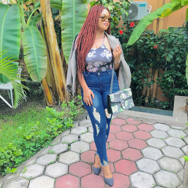 High waist fashion slim ladies jeans