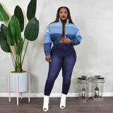 Fashion bandage women's jeans trend