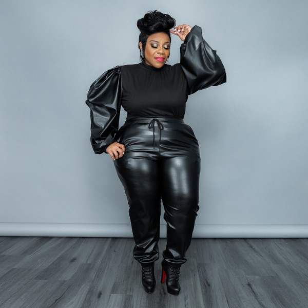 Stitching coating fashion trend fashion casual plus size suit