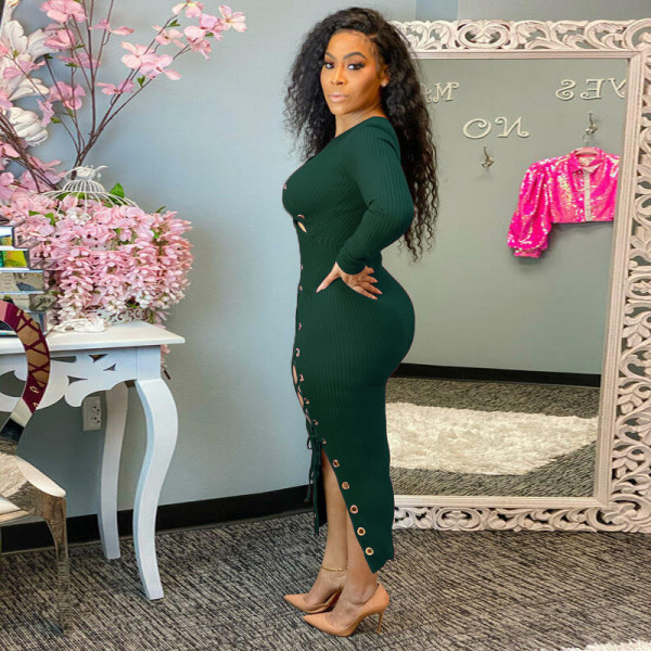 Hollow hollow straps fashion sexy tight-fitting women's dress
