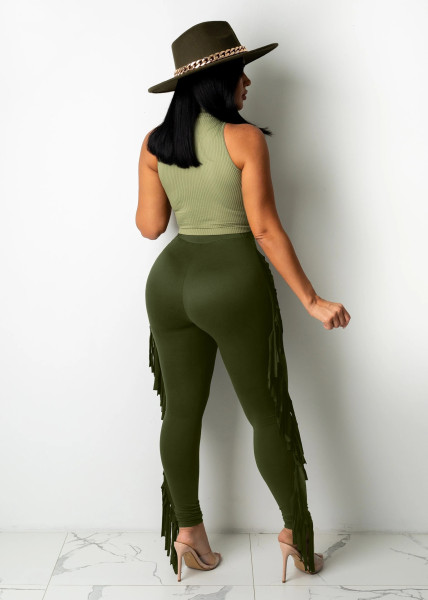 New women's fashion style sexy fringed women's pants