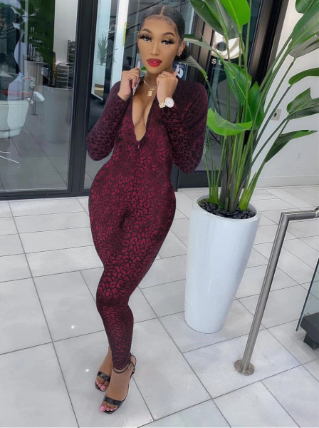New autumn and winter long-sleeved gold velvet burnt overalls
