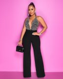 Sexy stylish back zip straight trousers