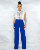 Sexy stylish back zip straight trousers
