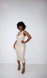 Plus Size Women's PU Leather Skirt