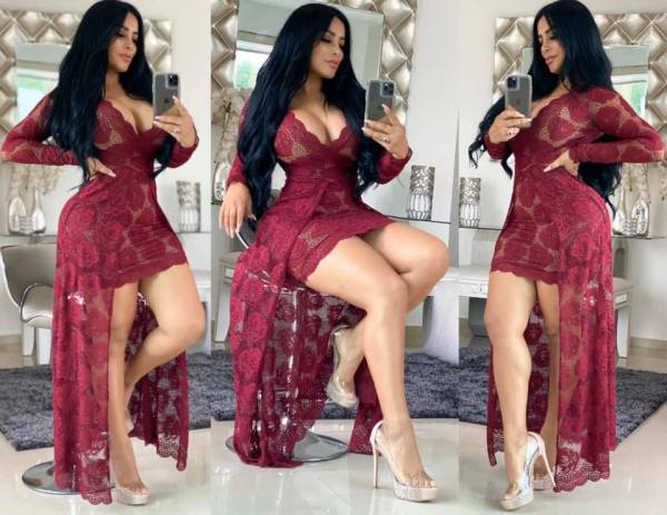 Women's sexy lace dress