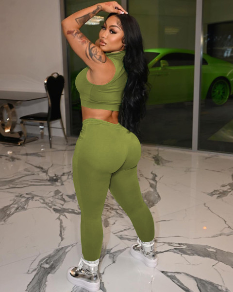 Women's cute baseball uniform collar zipper vest pants two-piece suit