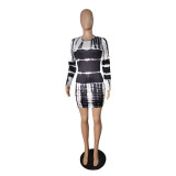 Explosive style irregular digital printing fashion women's dress