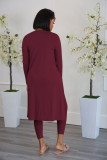 Three-piece set of new solid color pit strips for autumn and winter