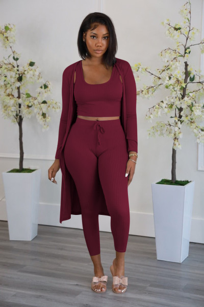 Three-piece set of new solid color pit strips for autumn and winter