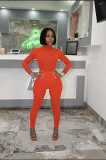 Sports solid color suit jumpsuit two-piece women's clothing