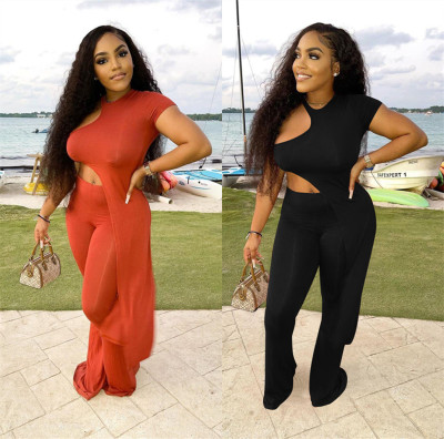 New fashion sexy solid color two-piece suit