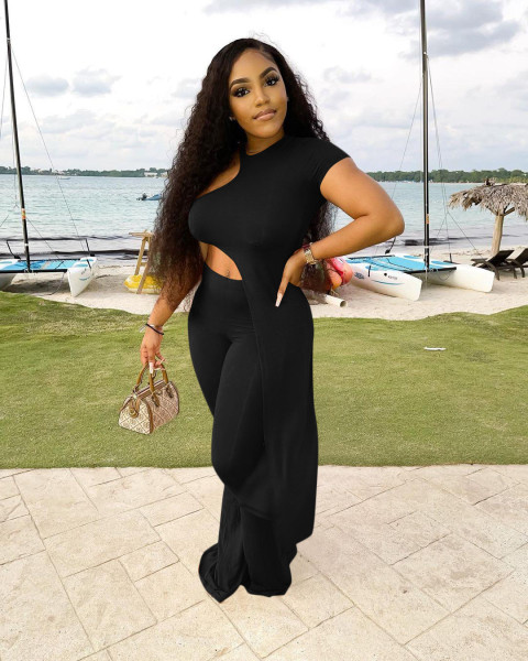 New fashion sexy solid color two-piece suit