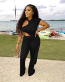 New fashion sexy solid color two-piece suit