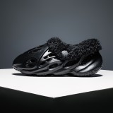 EVA parent-child hole shoes cotton slippers plus velvet cotton garden shoes parent-child feces