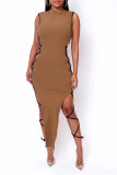 Women's 2022 Nightclub New Summer Bandage Slit Sexy Slim Dress