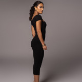 Explosive new line neck ribbed long dress
