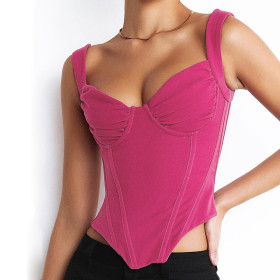 Fishbone Corset Tube Top Sling Sexy Top