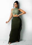 pencil fringed skirt