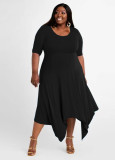 Fashion skirt irregular dress Q7192