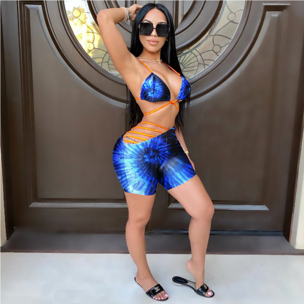 Bikini Tie-Dye Three-Color Two-Piece Set TH209