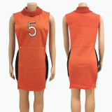 Women's Spring and Autumn New Fashion Solid Color Knit Vest Retro Hollow Digital Vest